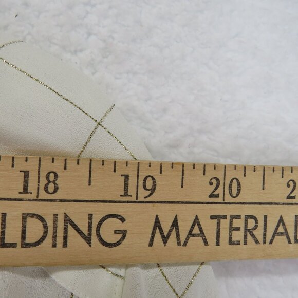 Liz Claiborne Shirt Womens Size 8 Vintage Gold Thread Long Sleeve Vintage Blouse - Picture 8 of 10